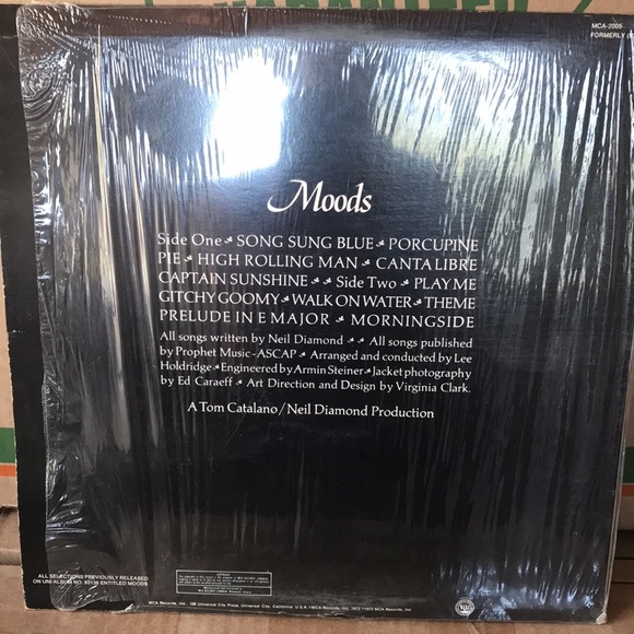3/$30 Neil Diamond “Moods” vintage vinyl album 1972 - Picture 2 of 5